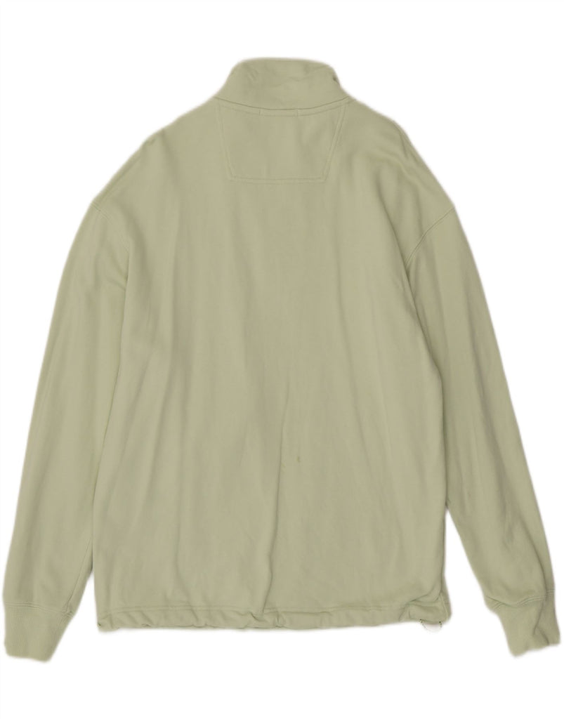 SCOTCH & SODA Mens Zip Neck Sweatshirt Jumper Medium Green Cotton Vintage Scotch & Soda and Second-Hand Scotch & Soda from Messina Hembry 