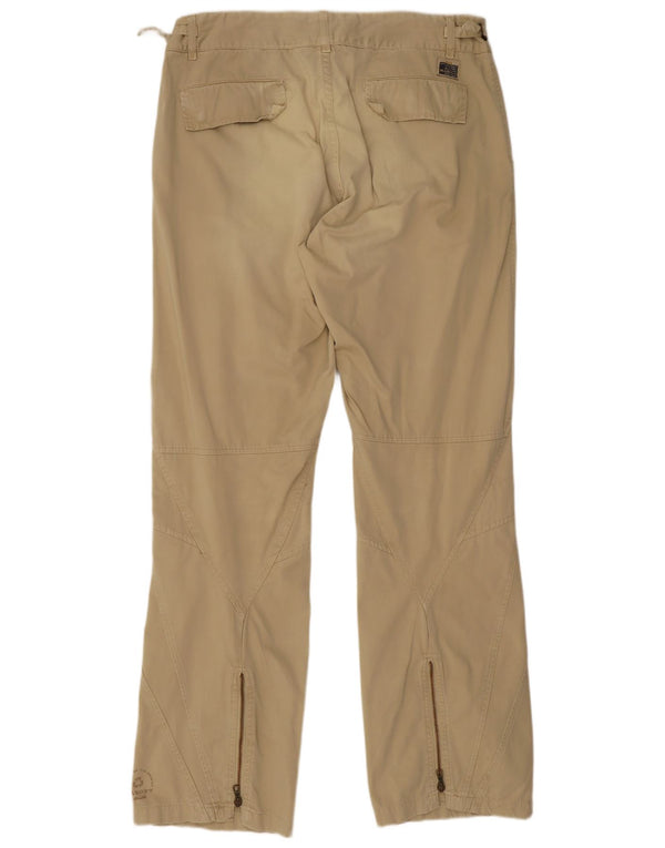 Mason's Mens Bootcut Chino Trousers W34 L34 Beige Cotton