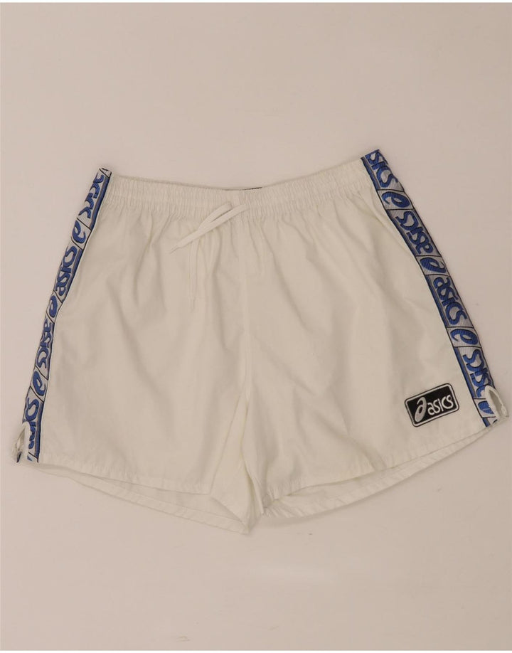 Asics Mens Graphic Sport Shorts Medium  White Colourblock