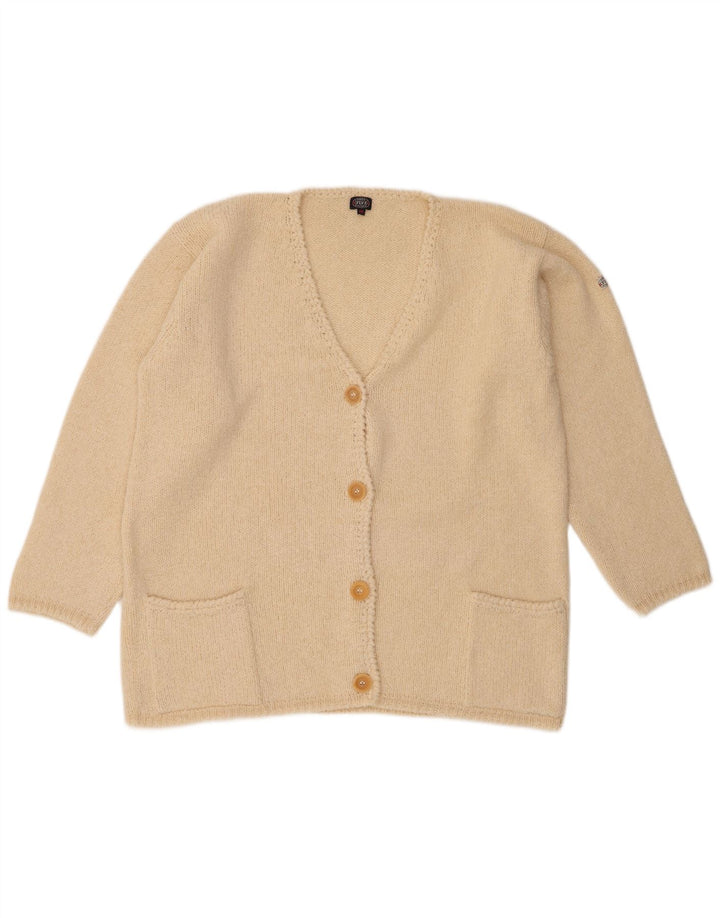 Fly 3 Womens Oversized Cardigan Sweater IT 46 Large Beige Wool
