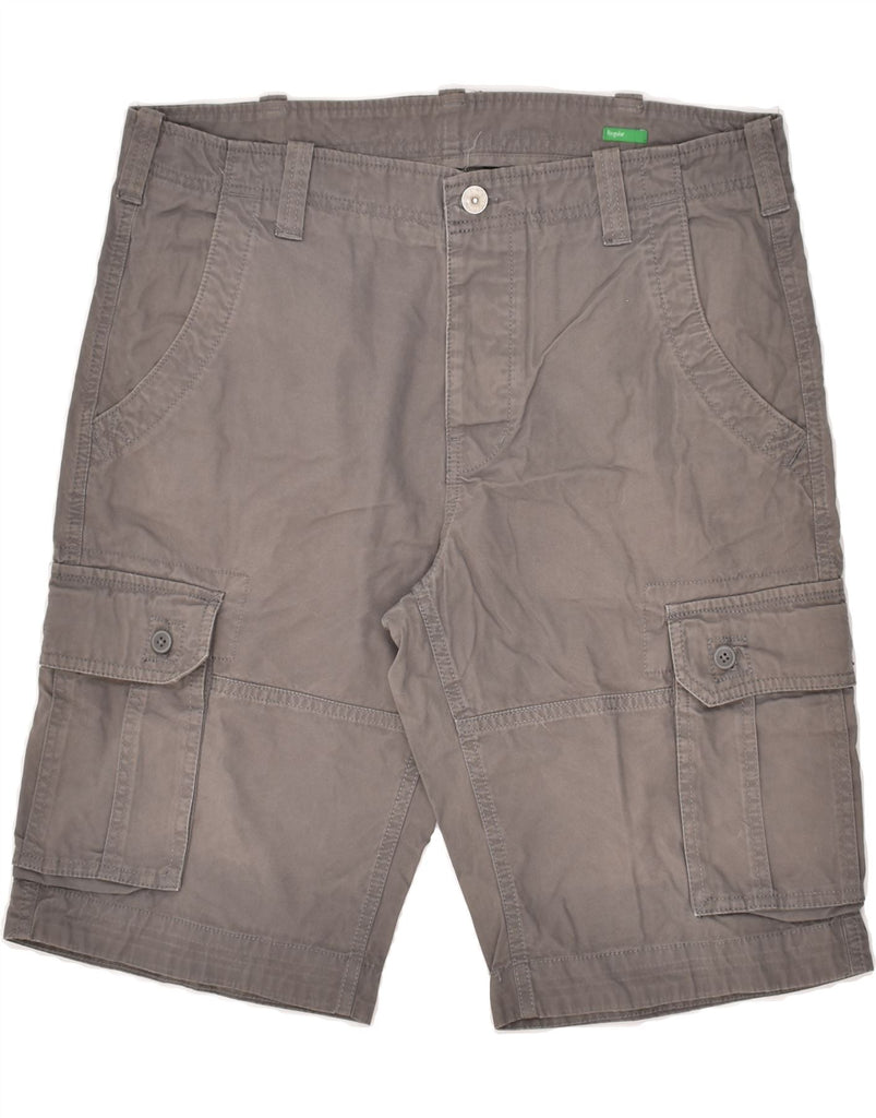 BENETTON Mens Regular Cargo Shorts W36 Large Grey Cotton Vintage Benetton and Second-Hand Benetton from Messina Hembry 