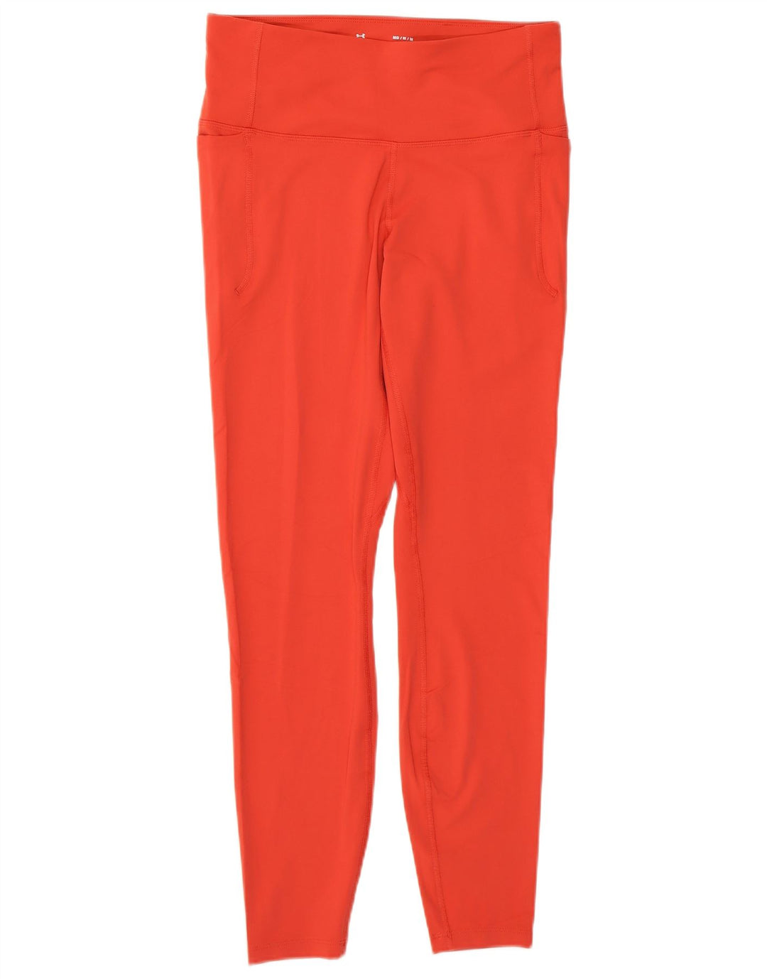 Under Armour Womens Leggings UK 14 Medium Orange