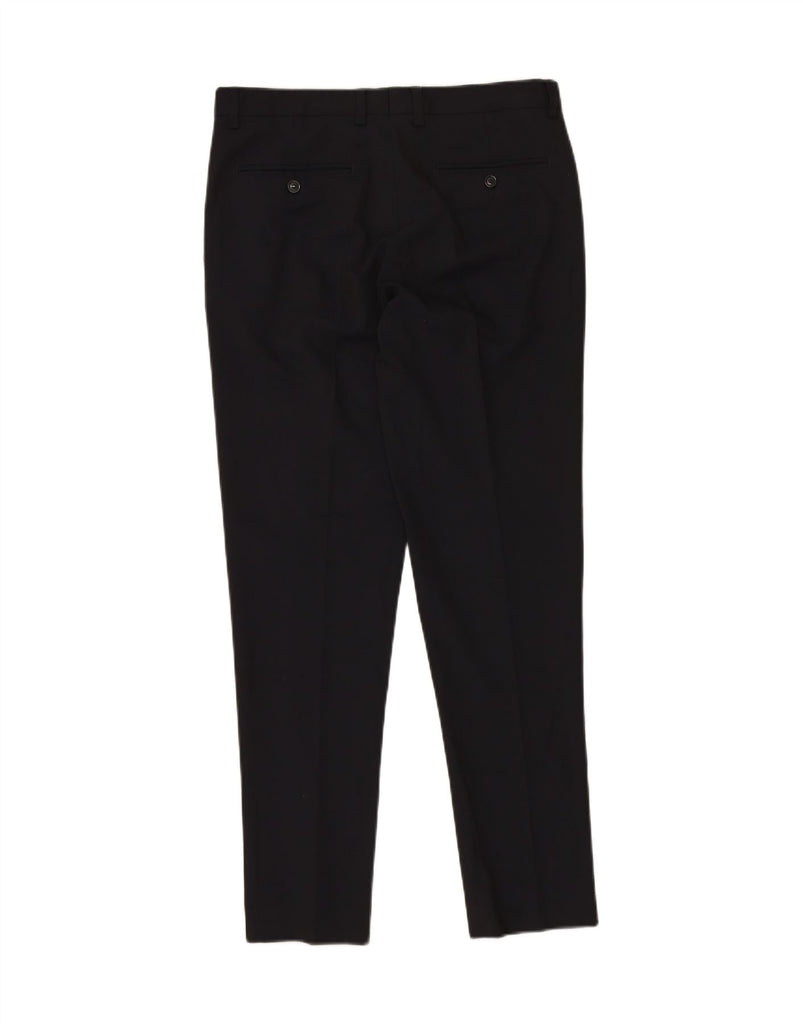 ZARA Mens Slim Suit Trousers EU 38 Small W30 L30 Navy Blue Vintage Zara and Second-Hand Zara from Messina Hembry 