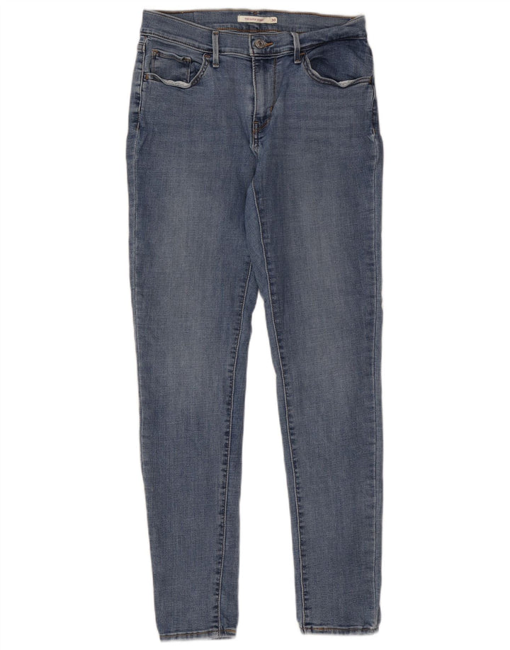 LEVI'S Womens 710 Super Skinny Jeans W30 L30 Blue Cotton