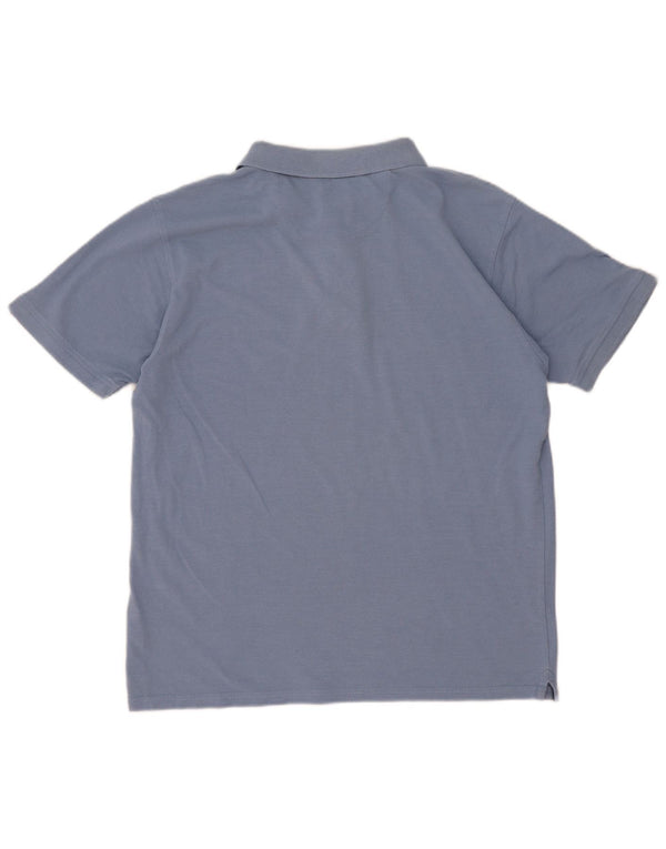 James Pringle Mens Polo Shirt Medium Blue Cotton