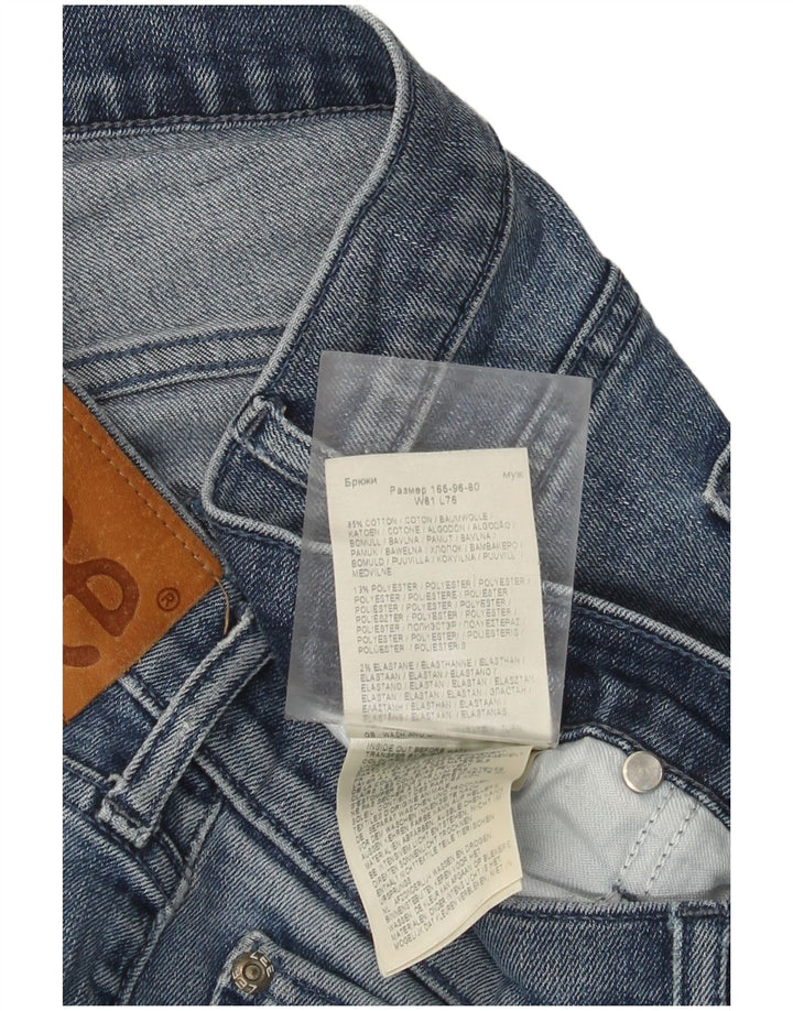 Lee Mens Luke Slim Jeans W32 L30 Blue Cotton