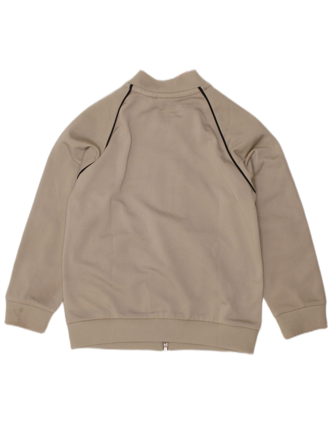 ADIDAS Boys Tracksuit Top Jacket 2-3 Years Beige Polyester