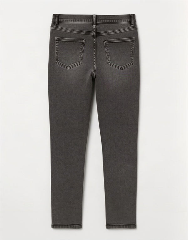 Marks & Spencer Womens Crop Skinny Jeans UK 14 Large W32 L25 Grey Cotton