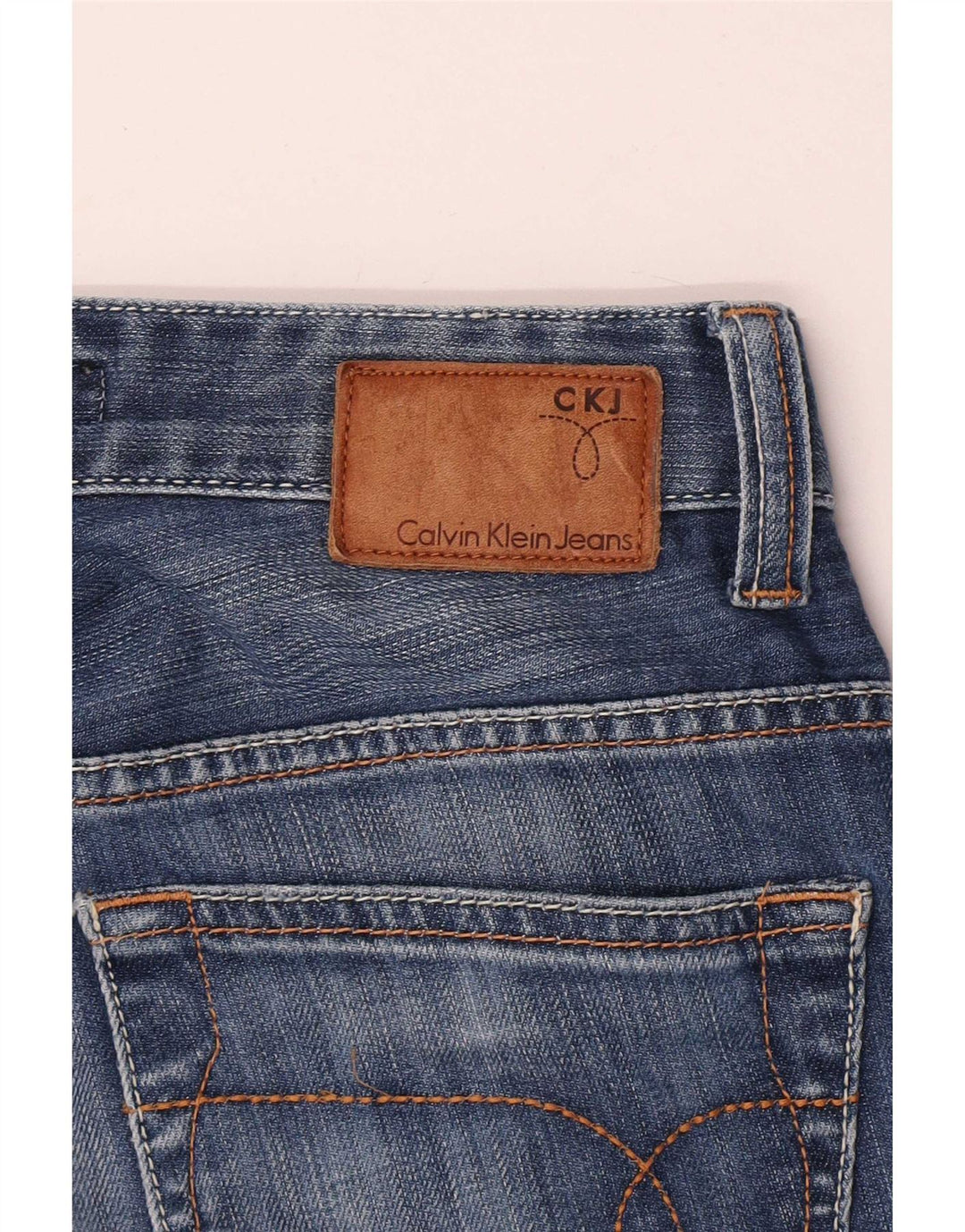 Calvin Klein Womens Straight Jeans W30 L34 Blue