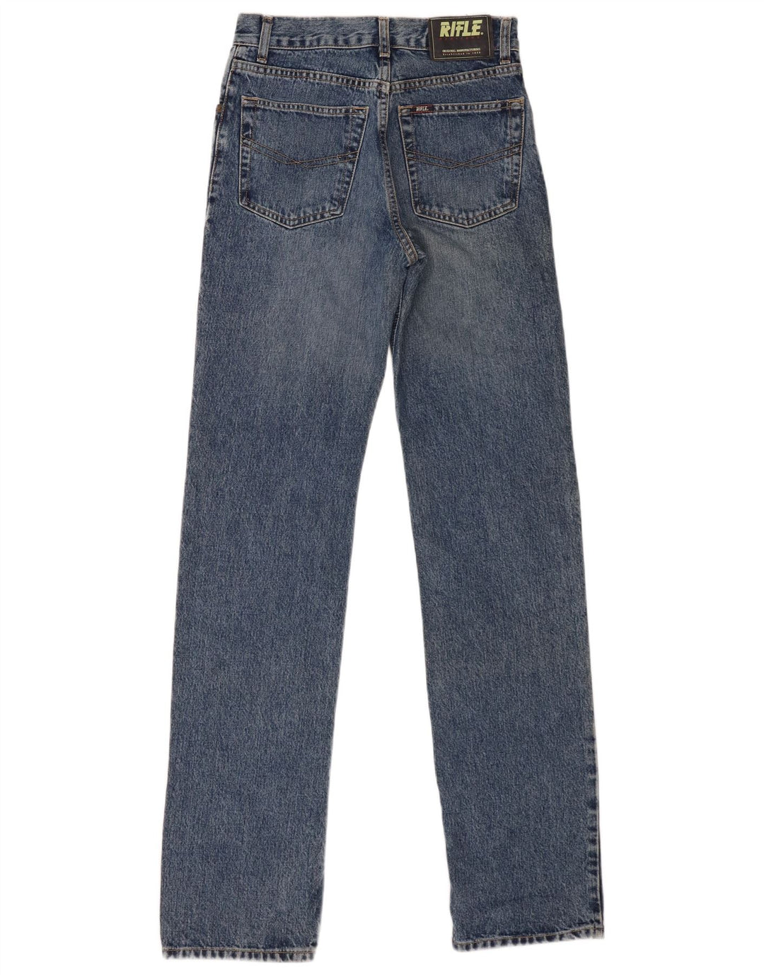 Rifle Womens Straight Jeans W29 L34 Blue Cotton