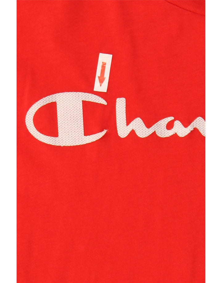 CHAMPION Mens Graphic T-Shirt Top Medium Red