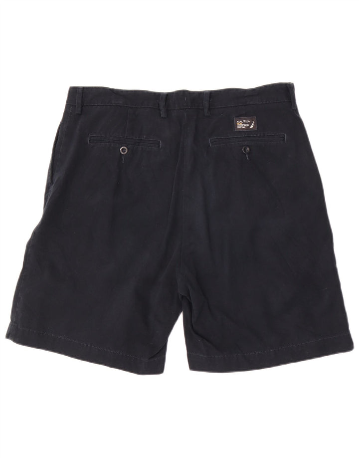 Nautica Mens Rigger Classic Fit Pegged Chino Shorts W33 Medium Navy Blue