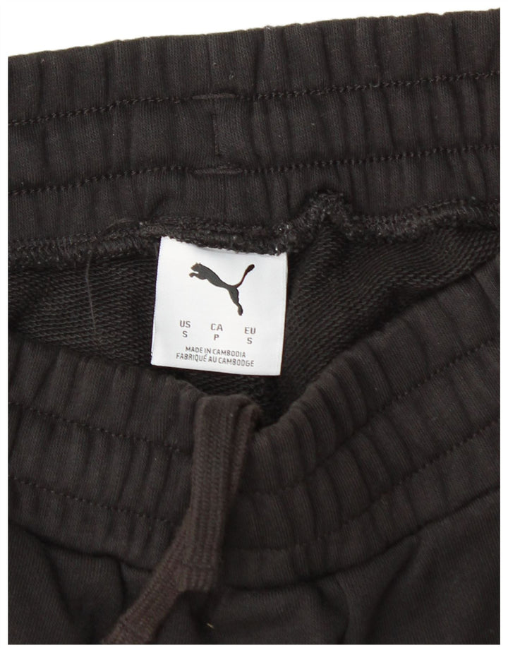 Puma Mens Graphic Sport Shorts Small  Black Cotton