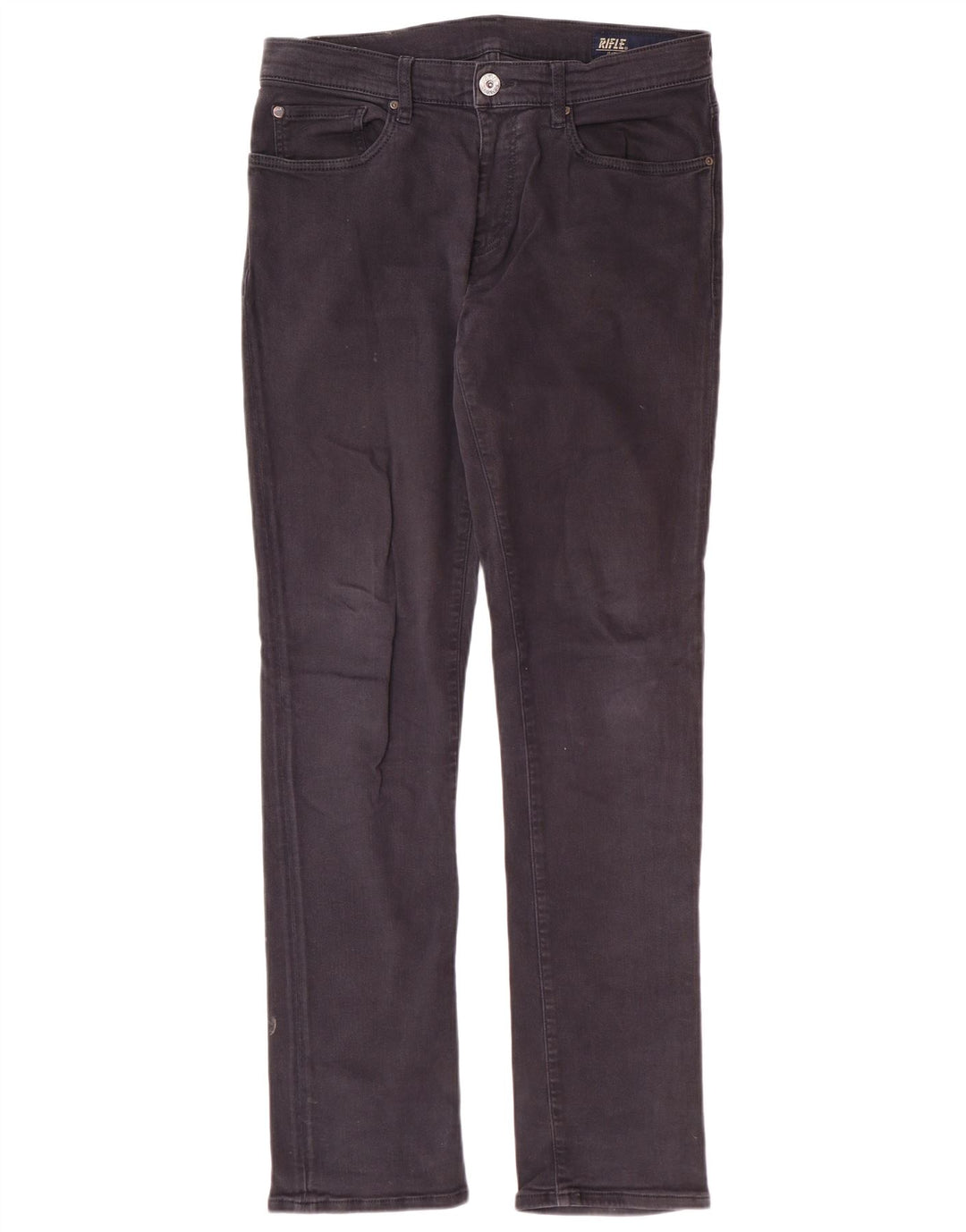 RIFLE Mens Slim Jeans W34 L34 Grey Cotton