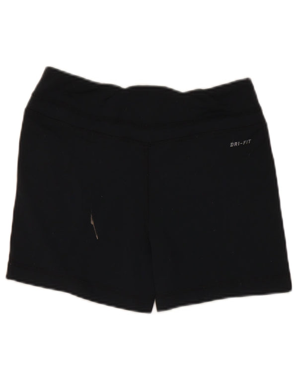 Nike Womens Dri Fit Sport Shorts UK 6 XS Black Nylon