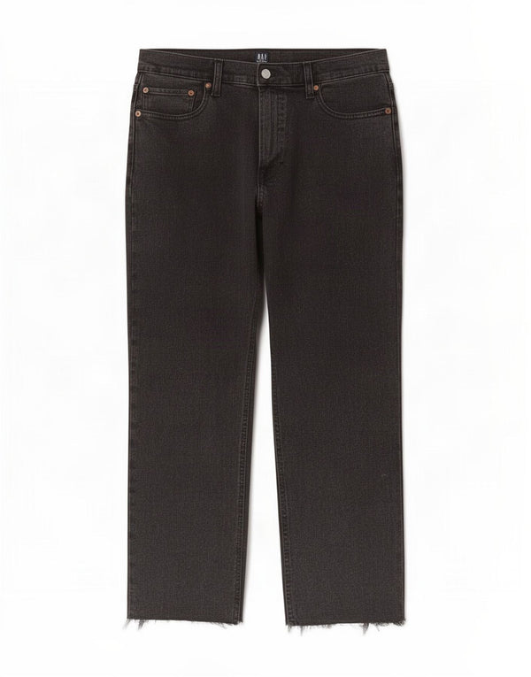 Gap Womens Crop High Waist Tapered Jeans W30 L26 Black Cotton