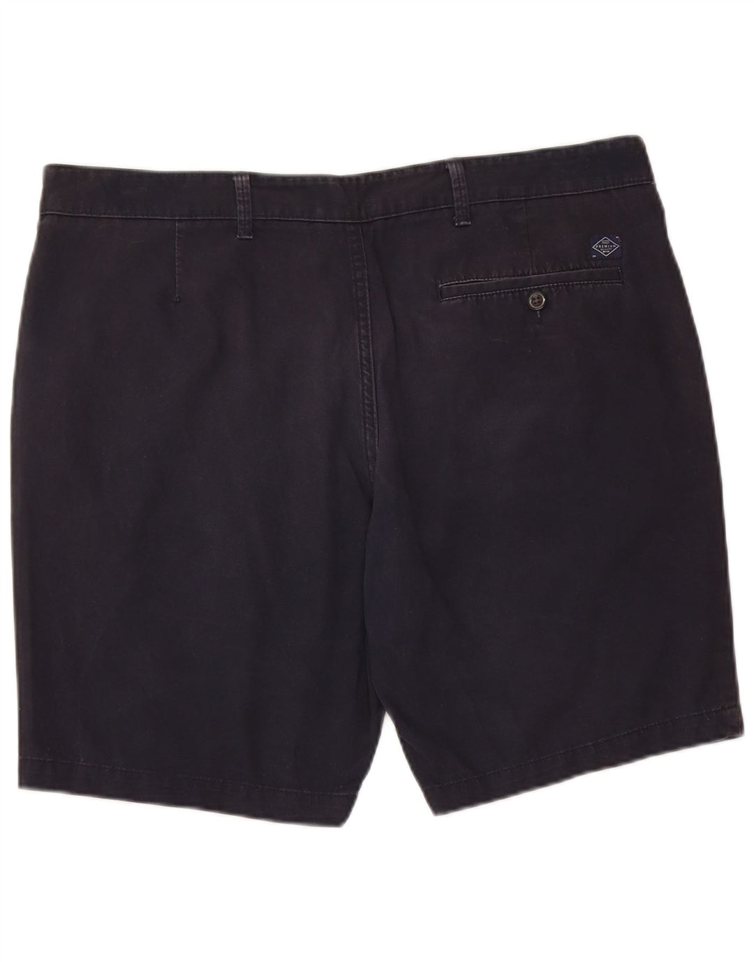 Marks & Spencer Mens Chino Shorts W38 XL Navy Blue Cotton