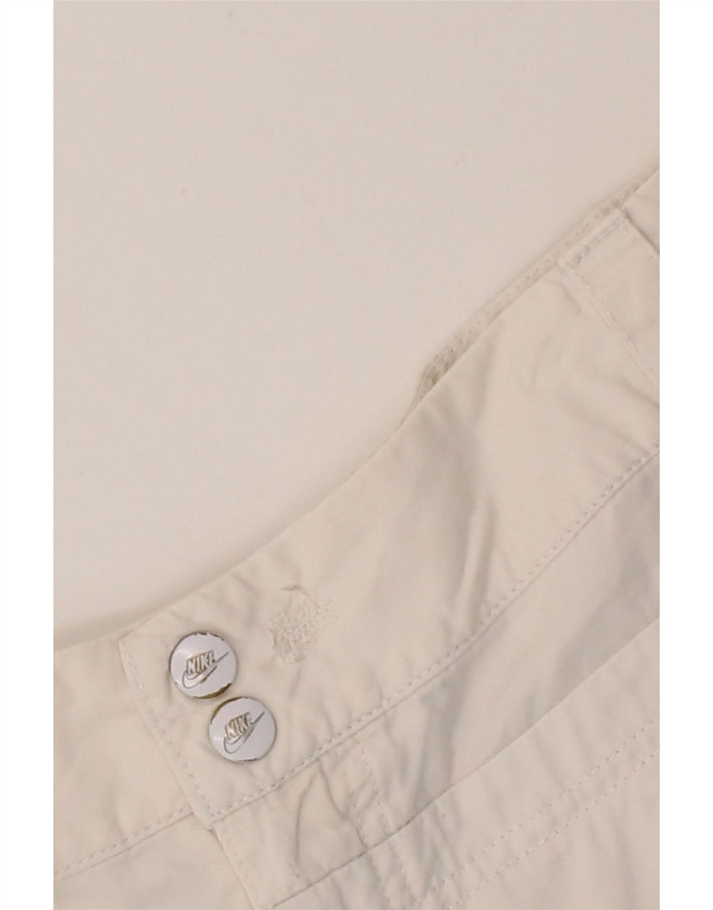 NIKE Womens Casual Shorts UK 10 Small W32  White Cotton Vintage Nike and Second-Hand Nike from Messina Hembry 