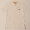 Timberland Mens Slim Fit Polo Shirt Large White Cotton