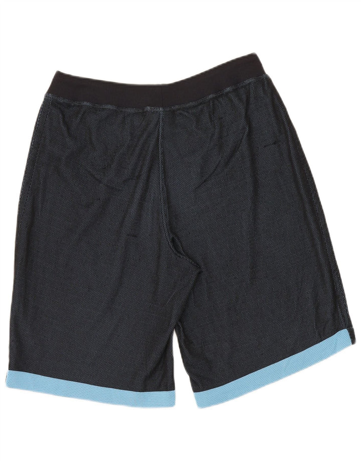 Reebok Mens Sport Shorts Small Navy Blue Colourblock