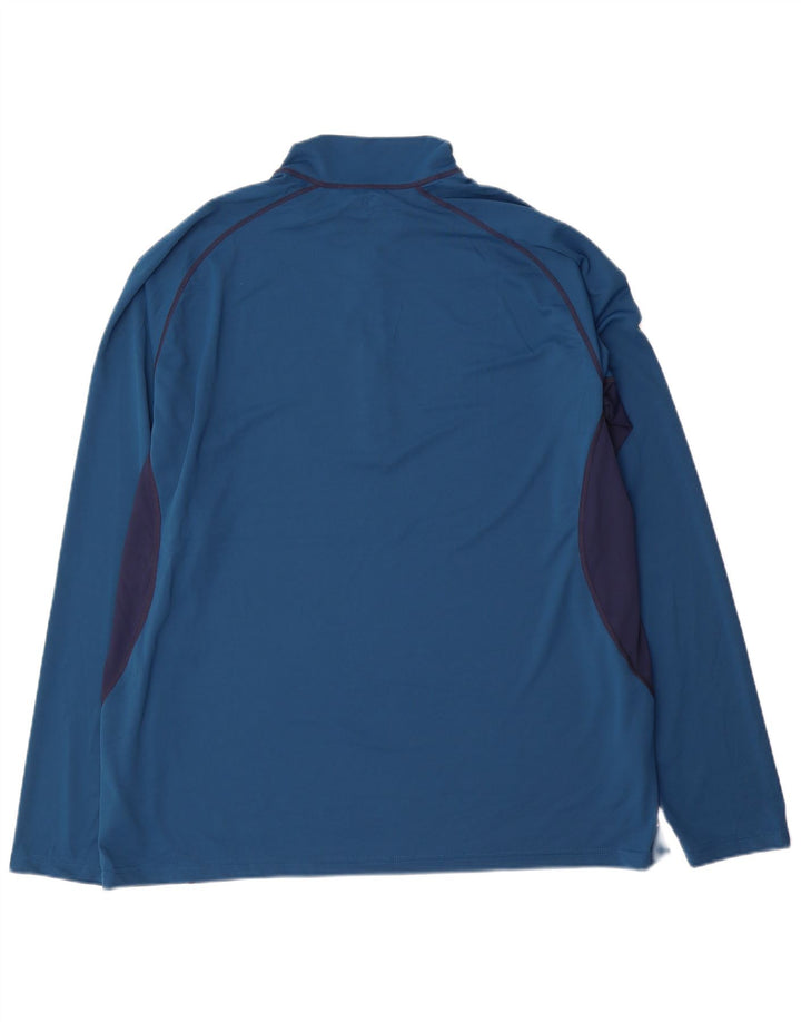 Berghaus Mens Zip Neck Pullover Tracksuit Top 2XL Blue Colourblock