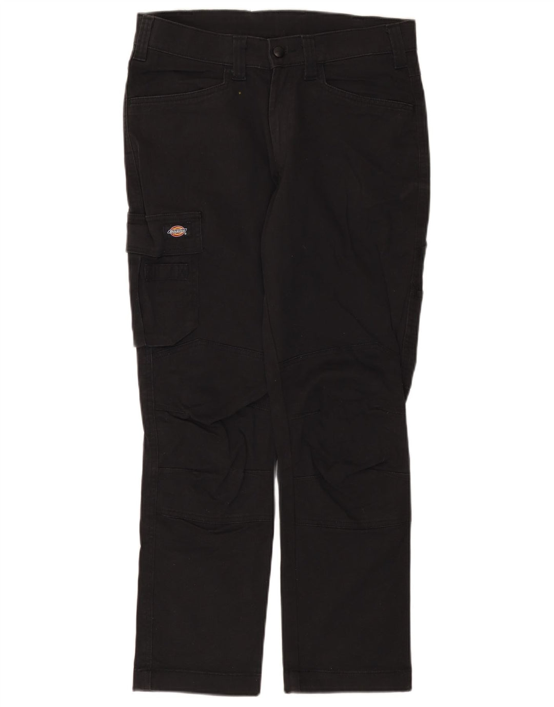 Dickies Mens Straight Cargo Trousers W32 L30 Black Cotton