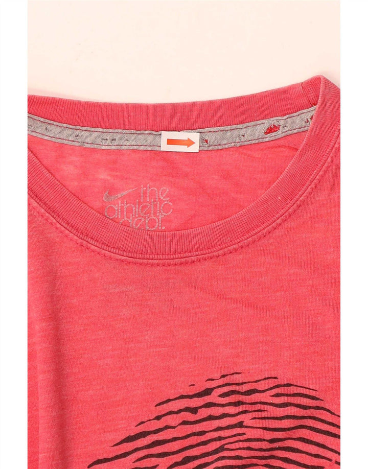 Nike Mens Regular Fit Graphic T-Shirt Top Medium Red Polyester