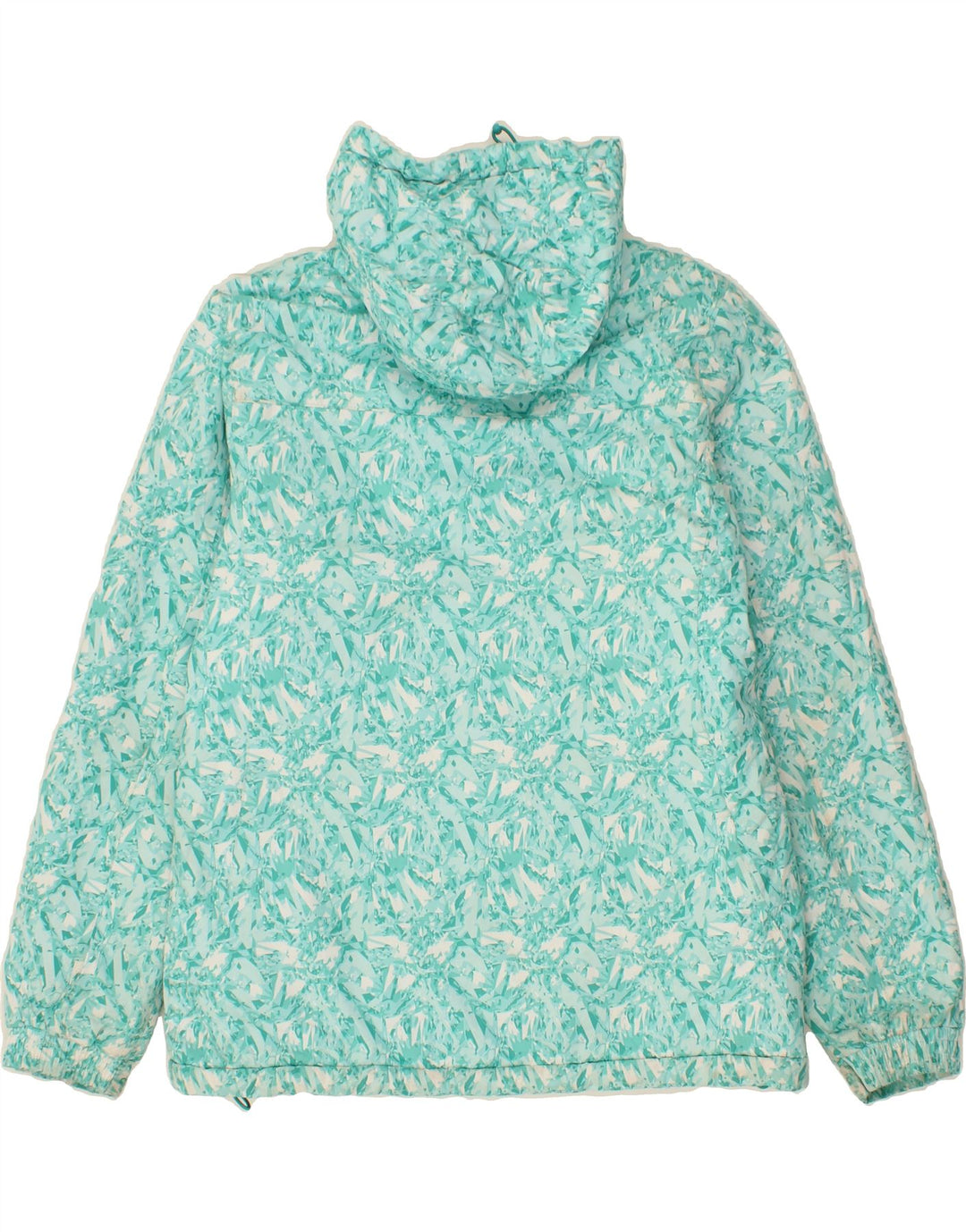 MOUNTAIN WAREHOUSE Womens Hooded Windbreaker Jacket UK 14 Large Turquoise Vintage Mountain Warehouse and Second-Hand Mountain Warehouse from Messina Hembry 