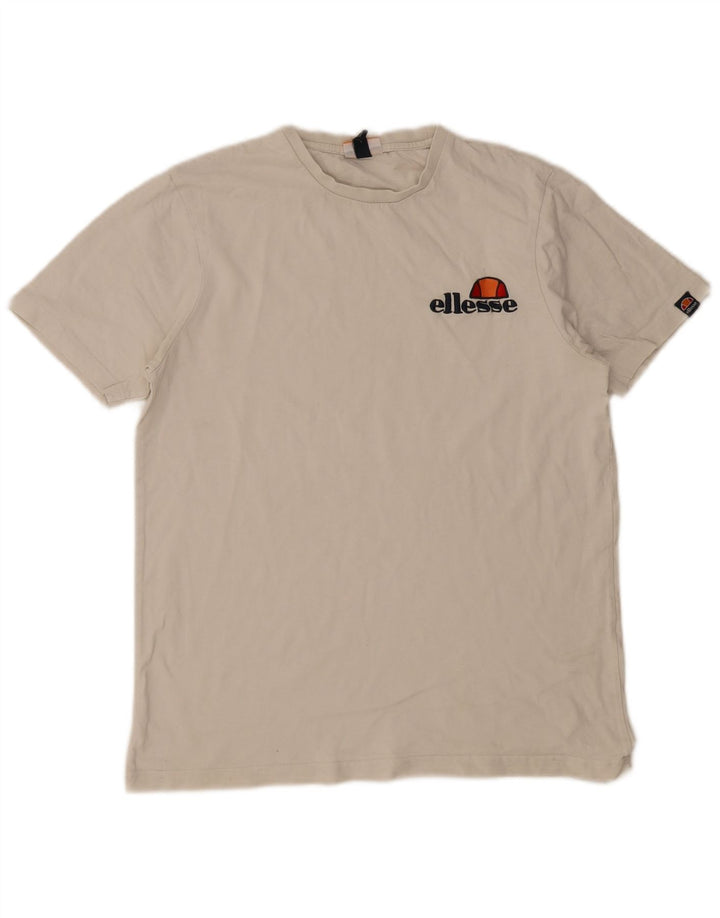 Ellesse Mens Graphic T-Shirt Top Large White
