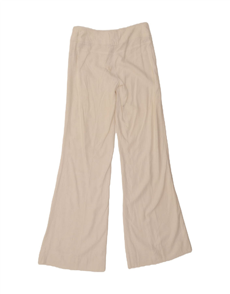 TOPSHOP Womens Tall Low Waist Casual Trousers UK 8 Size 8 W30 L35 White Vintage Topshop and Second-Hand Topshop from Messina Hembry 