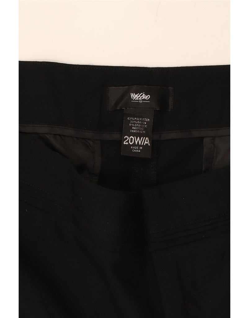MOSSIMO Womens High Waist Straight Chino Trousers US 20 3XL W40 L31 Black Vintage Mossimo and Second-Hand Mossimo from Messina Hembry 
