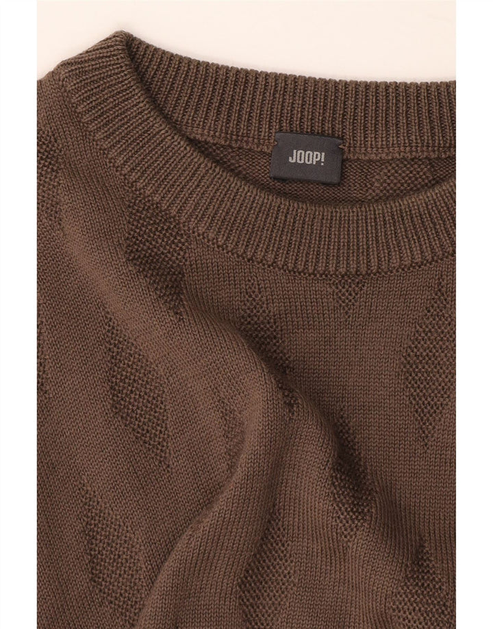 Joop Mens Crew Neck Jumper Sweater XL Brown