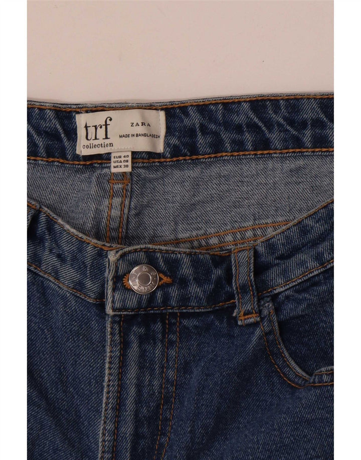 Zara Womens Trafaluc Denim Shorts EU 40 Medium W30 Blue