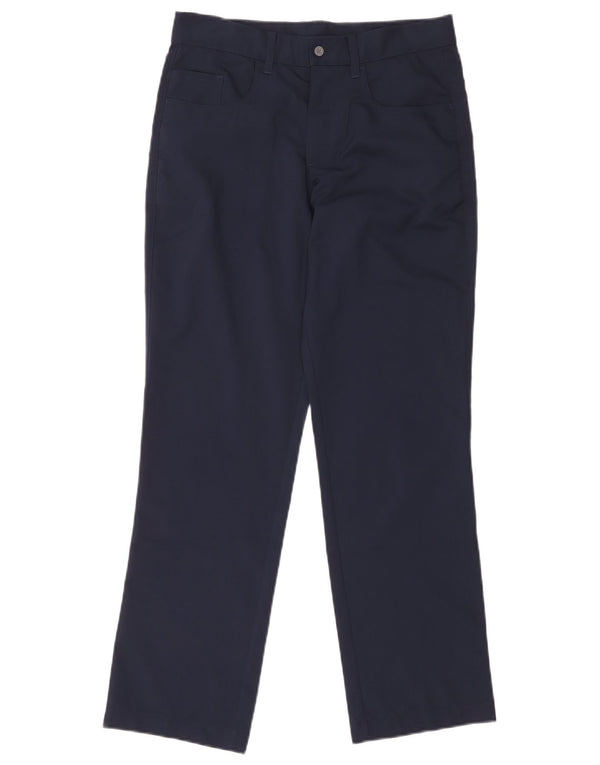 Puma Boys Straight Casual Trousers 13-14 Years Large W30 L28 Navy Blue