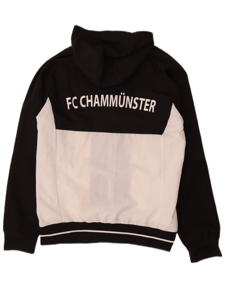 ADIDAS Mens Climalite Graphic Tracksuit Top Jacket Medium Black