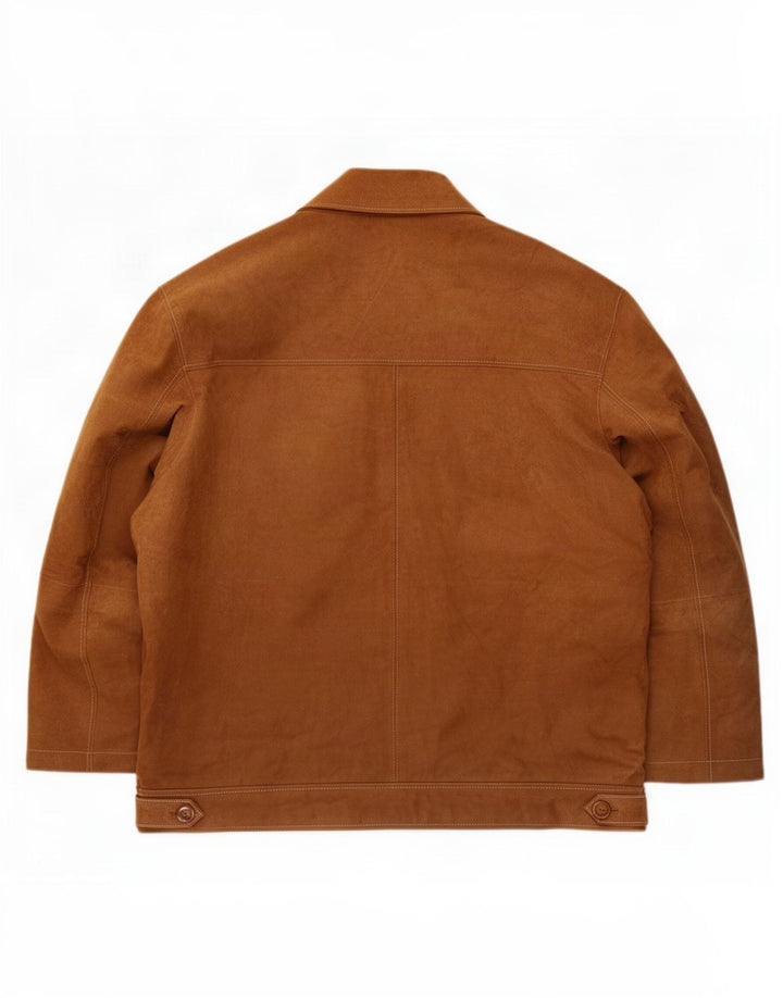 Montes Mens Suede Jacket UK 42 XL Brown