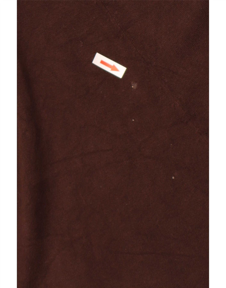 Zara Womens Long Sleeve A-Line Dress UK 12 Medium Brown Rayon