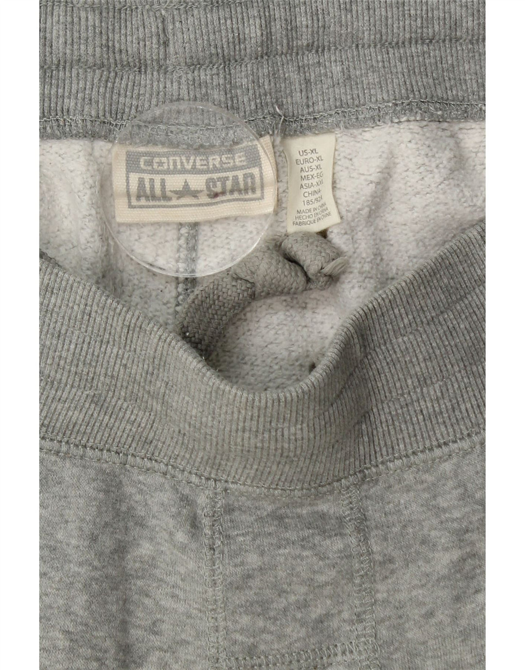 Converse Mens Tracksuit Trousers Joggers XL  Grey Cotton