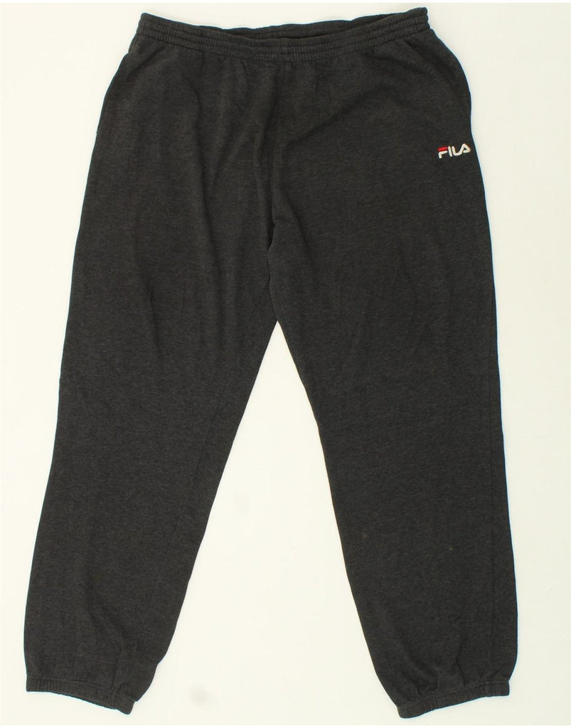 FILA Mens Tracksuit Trousers Joggers 2XL Grey Cotton | Vintage Fila | Thrift | Second-Hand Fila | Used Clothing | Messina Hembry 