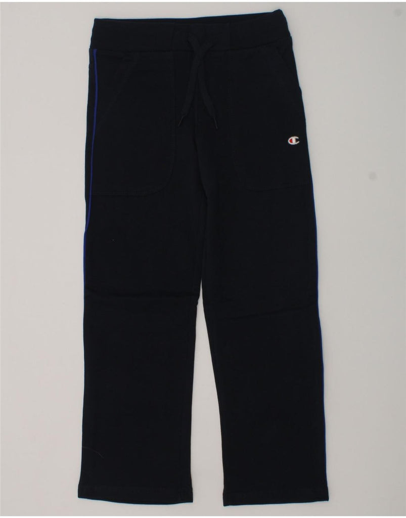 CHAMPION Girls Tracksuit Trousers 5-6 Years XS Navy Blue Cotton | Vintage Champion | Thrift | Second-Hand Champion | Used Clothing | Messina Hembry 