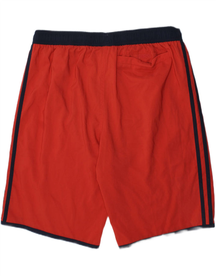 ADIDAS Boys Sport Shorts 15-16 Years  Red Polyester Vintage Adidas and Second-Hand Adidas from Messina Hembry 