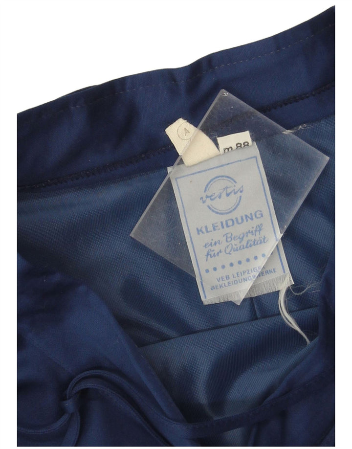 Vintage Womens Asymmetrical Skirt W26 Small Navy Blue