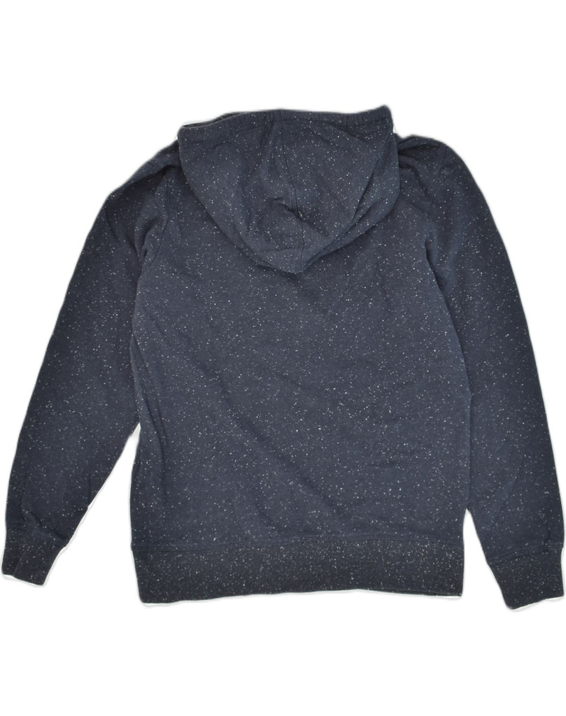 JACK & JONES Mens Graphic Hoodie Jumper Large Navy Blue Flecked Cotton | Vintage Jack & Jones | Thrift | Second-Hand Jack & Jones | Used Clothing | Messina Hembry 