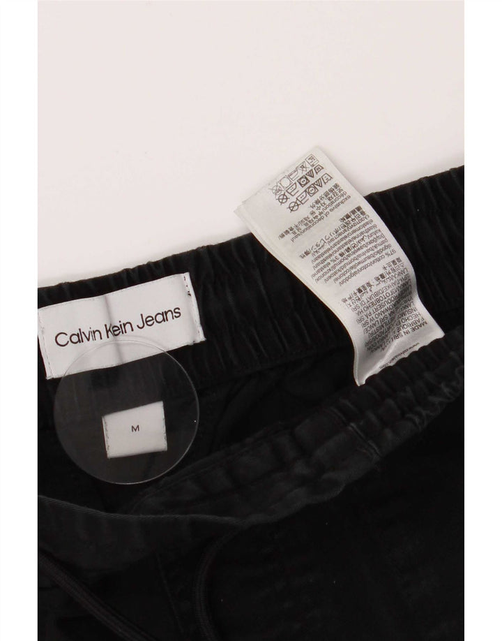 Calvin Klein Womens Joggers Cargo Trousers Medium W30 L28 Black Cotton