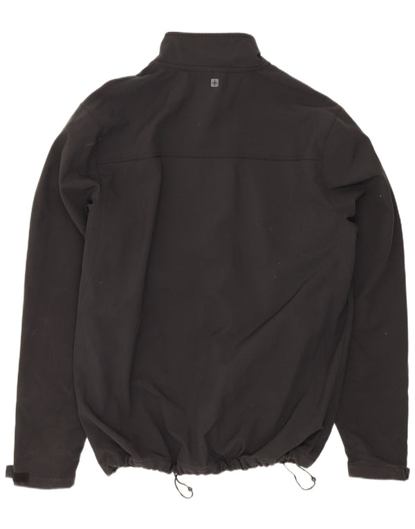 Mountain Warehouse Mens Windbreaker Jacket UK 40 Large Black Polyester