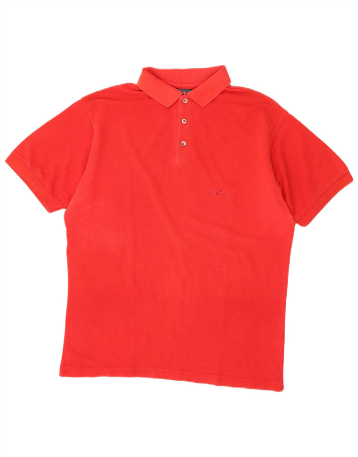 Think Pink Mens Polo Shirt Small Red Cotton