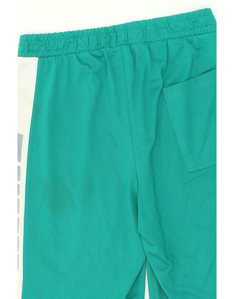 BENETTON Boys Graphic Sport Shorts 11-12 Years Green Colourblock Polyester Vintage Benetton and Second-Hand Benetton from Messina Hembry 