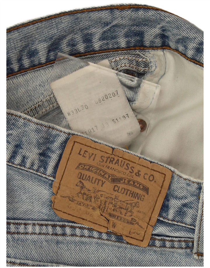 Levi's Womens Denim Shorts W33 Large Blue Cotton