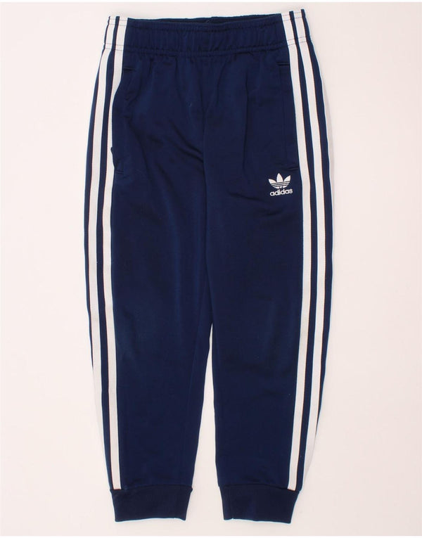 ADIDAS Boys Aeroready Tracksuit Trousers Joggers 5-6 Years  Navy Blue