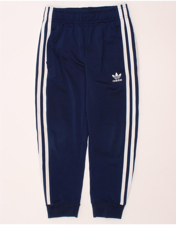 ADIDAS Boys Aeroready Tracksuit Trousers Joggers 5-6 Years  Navy Blue